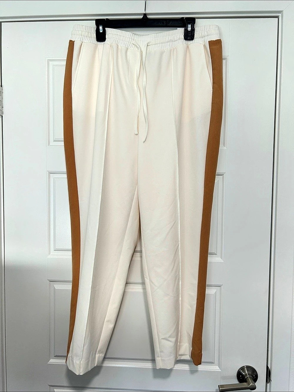 Lane Bryant The Perfect Drape Ankle Mid-Rise Color Block Ankle Pants Size 14